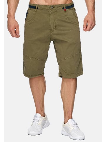 Max Men Bermuda Shorts Capri 3/4 Hose Stretch in Grün