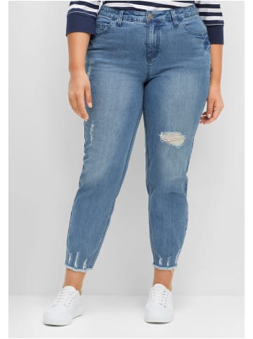 sheego 7/8-Jeans in blue used Denim