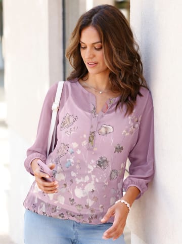 WITT WEIDEN Bluse in mauve-bedruckt