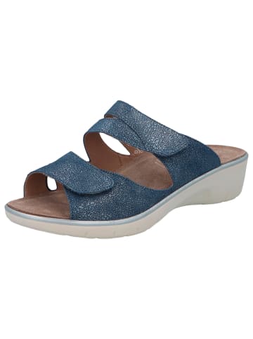 Solidus Damen Pantoletten Gina - Weite G in Blau