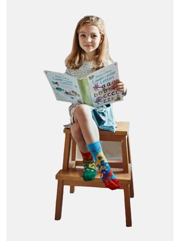 Dedoles 1 Paar Socken Alphabet unterschiedliches Design in Mehrfarbig