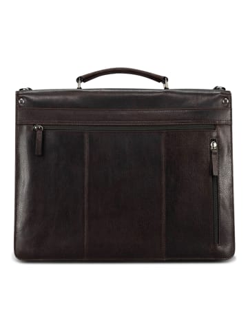 Jost London Aktentasche Leder 40 cm Laptopfach brown