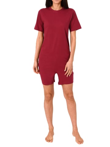 NORMANN Pflegeoverall kurzarm Reißverschluss Rücken und Bein - 88696 in beere