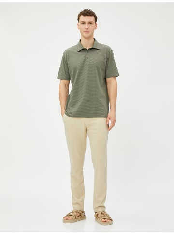 KOTON T-shirt in Khaki