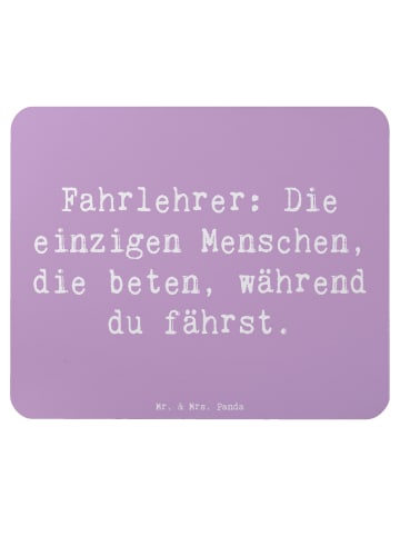 Mr. & Mrs. Panda Mouse Pad Spruch Fahrlehrer Engel mit Spruch in Lavendeltraum