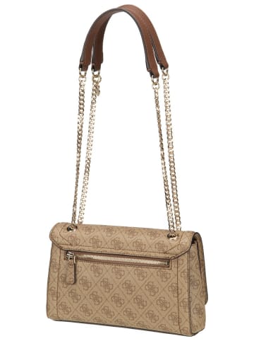 Guess Handtasche Noelle II Conv XBody Flap 72210 Logo in Latte Logo/Brown