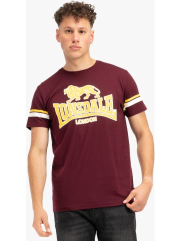 Lonsdale T-Shirt "Methley Herren T-Shirt normale Passform" in Rot