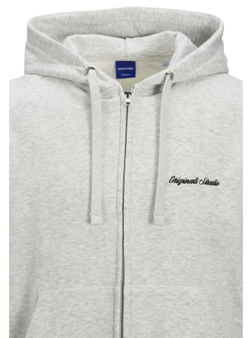 Jack & Jones Sweatjacke / Hoodie Norrebro in Hellgrau / schwarz