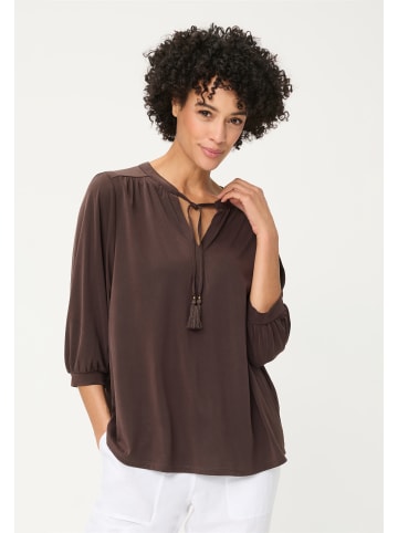 Olsen Tunika in Dark Brown