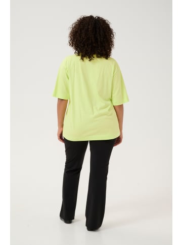 KAFFE curve T-shirt KCmina Loose fit in Lettuce Green