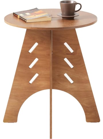 SoBuy Beistelltisch in Braun - (B)46,5 x (H)55 x (T)46,5cm