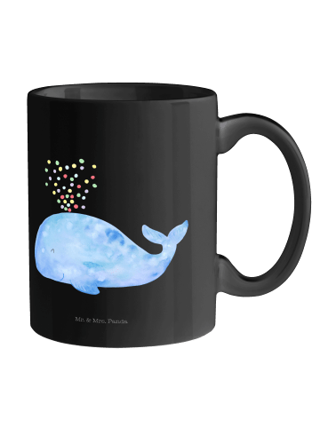 Mr. & Mrs. Panda Pott Wal Konfetti ohne Spruch in Schwarz