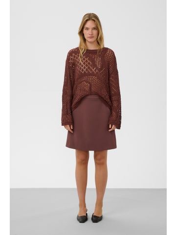 Soaked in Luxury Strickpullover SLBarb Oversize fit in Brown Stone