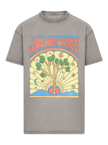 F4NT4STIC Oversize T-Shirt US National Parks Joshua Tree in Asphalt