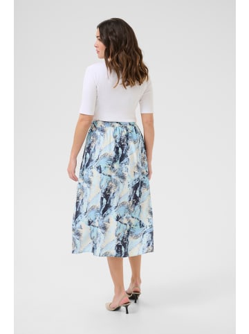 Kaffe Rock KAjasmin Regular fit in Blue Organic Print