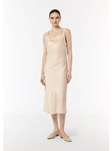 comma Kleid lang in Beige