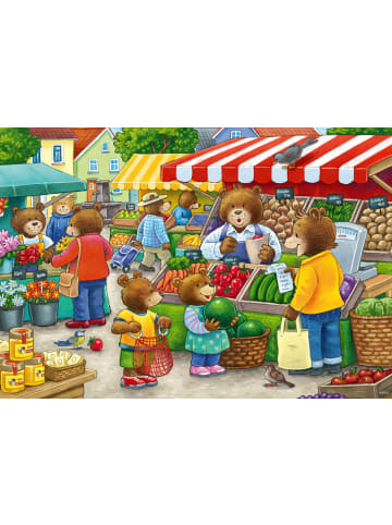 Ravensburger Ravensburger Kinderpuzzle - 05076 Komm, wir gehen einkaufen - Puzzle für...