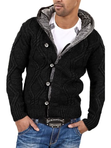 behype Strickjacke CR-7013 in schwarz