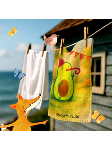 Mr. & Mrs. Panda Gästehandtücher Avocado Geburtstag Design ohne ... in Weiß