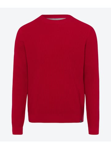 BRAX  Rundhalspullover für Herren in rot