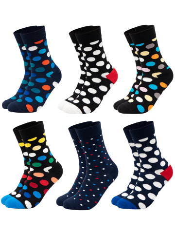 Occulto 6er Pack Bunte Socken Sigi in Punkte