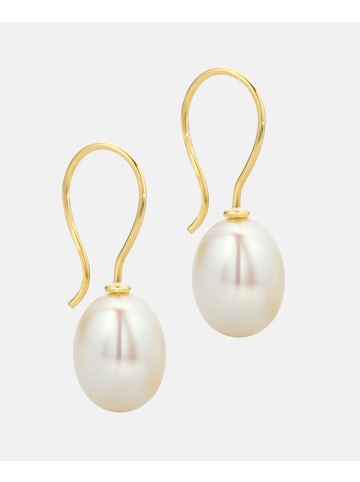 Diamant L'éternel Ohrringe aus 585 Gelbgold mit Perle