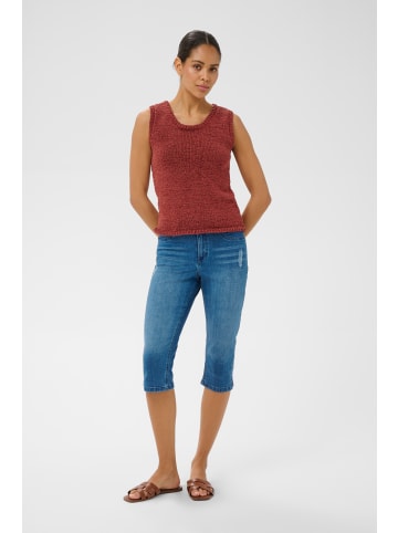 Kaffe Jeans KAlaurine Slim fit in Washed/Destroyed Blue Denim