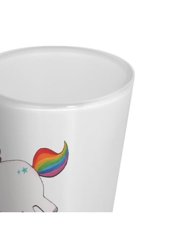 Mr. & Mrs. Panda Schnapsglas Einhorn Happy ohne Spruch in Transparent