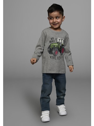 Kidsworld Langarmshirt in grau meliert