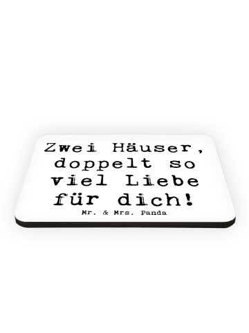 Mr. & Mrs. Panda Kühlschrankmagnet Spruch Trennung von den Elter... in Weiß