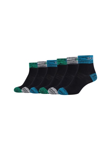 Skechers Kurzsocken 6er Pack mesh ventilation in navy