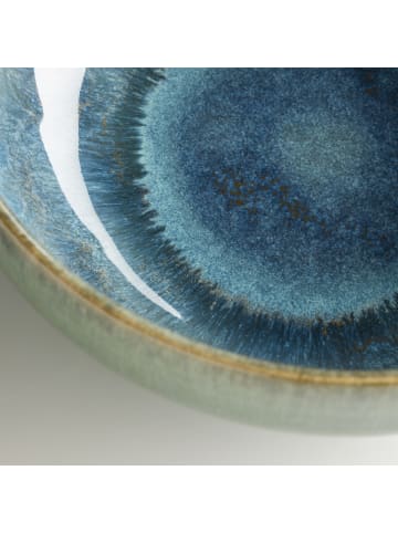 gipfelstück Schüssel-Set, Steinzeug TIEFER SEE in Blau / Grün