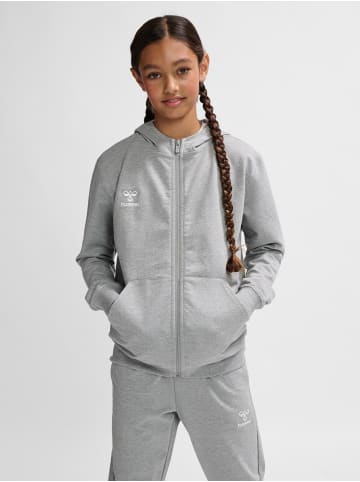 Hummel Reißverschluss Kapuzenpullover Hmlgo Kinder in GREY MELANGE