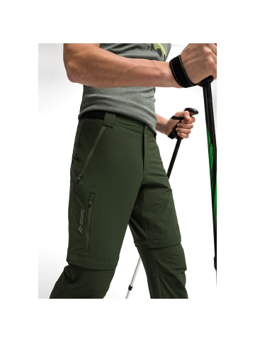 Maier Sports Zip-Hose Norit 2.0 in Dunkeloliv