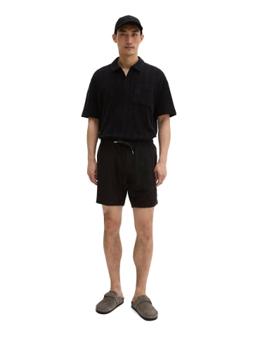 Marc O'Polo DfC Frottee-Shorts regular in Schwarz