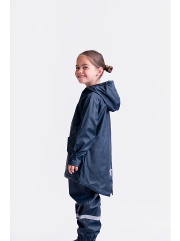 BMS Sailing Wear Regenmatel für Kinder 100% wasserdicht in dunkelblau