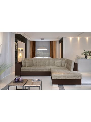MF Design Piri Recamiere Rechts in Beige -  (L) 260 x (B) 260 x (H) 78 cm