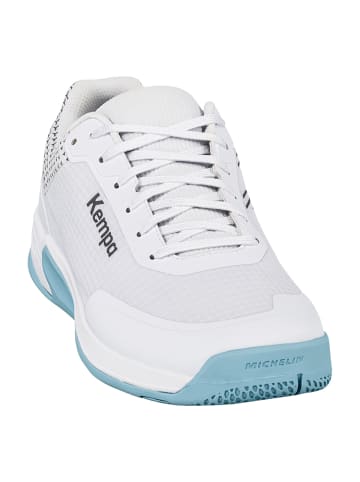 Kempa Hallen-Sport-Schuhe Wing 3.0 Jr in weiß/aqua/schwarz