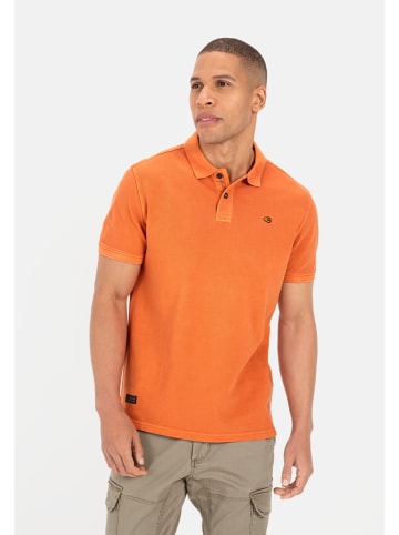 Camel Active Piqué Poloshirt aus zertifiziertem Organic Cotton in Orange