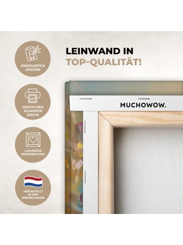 MuchoWow Leinwand bilder Blumenmeer (BxH)