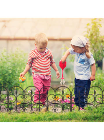 relaxdays 30tlg. Beetzaun-Set in Schwarz - 20 m