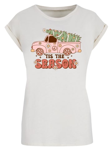 F4NT4STIC T-Shirt Tis The Season Weihnachten Drivin Home in Whitesand