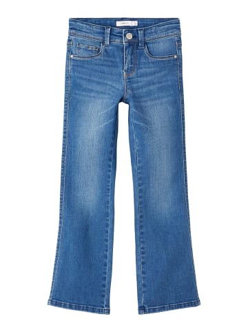 name it Mädchen Straight Leg Jeans Denim Hose NKFPOLLY in Grau