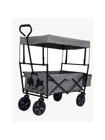 greemotion Faltbarer Bollerwagen mit Dach – 70kg Tragkraft in Anthrazit