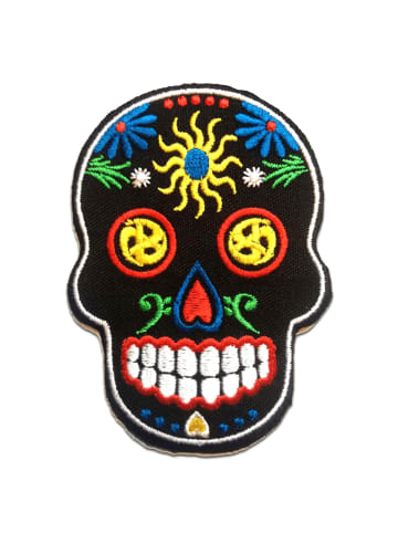 Catch the Patch Totenkopf SkelettApplikation Bügelbild inSchwarz