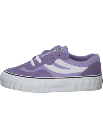 Superga Schnürschuhe in violet lilla white