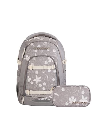 Coocazoo Schulrucksack-Set MATE "Vanilla Bloom" 2-tlg. in Braun