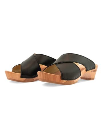 Woody Sandale in schwarz