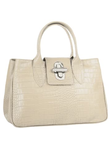 Cluty Handtasche echt Leder in beige