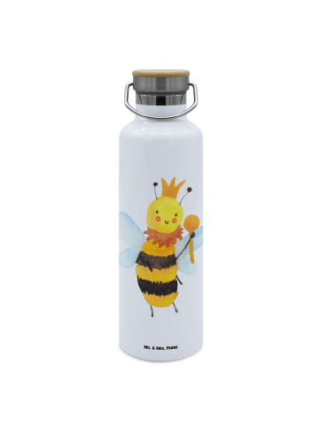 Mr. & Mrs. Panda Trinkflasche Aus Edelstahl Biene König ohne Spruch in Weiß